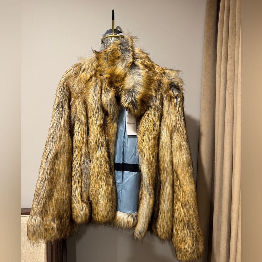 Zadig and Voltaire Fame Faux Fur Jacket